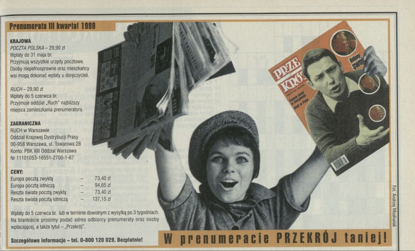 W prenumeracie Przekrój taniej