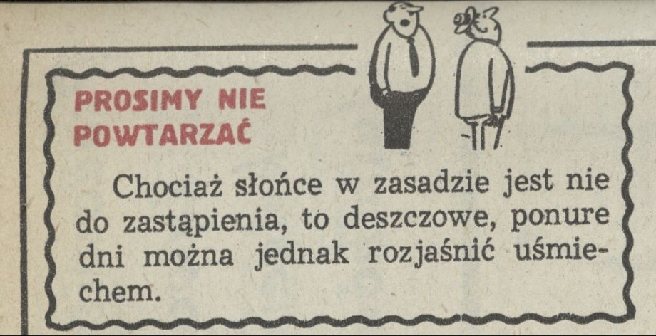 Prosimy nie powtarzać