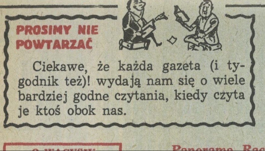 Prosimy nie powtarzać