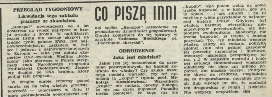 Co piszą inni
