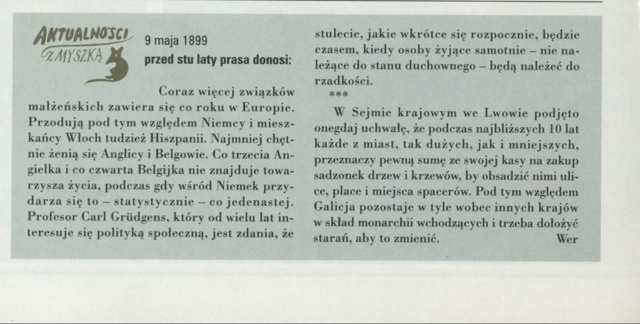 Aktualności z myszką