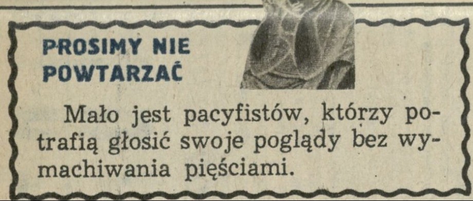 Prosimy nie powtarzać