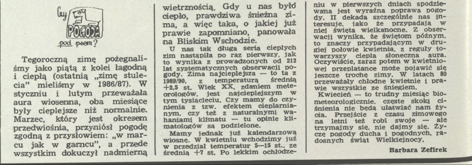 Czy pogoda pod psem?