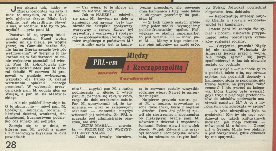 Między PRL-em i Rzecząpospolitą