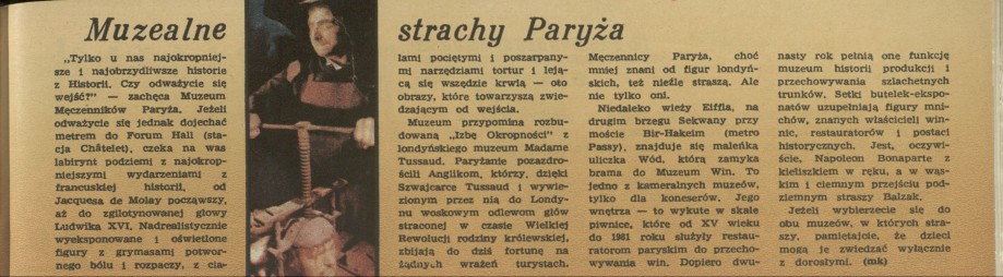 Muzealne strachy Paryża