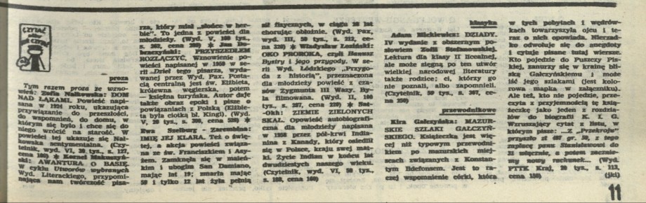 Czytać albo nie czytać