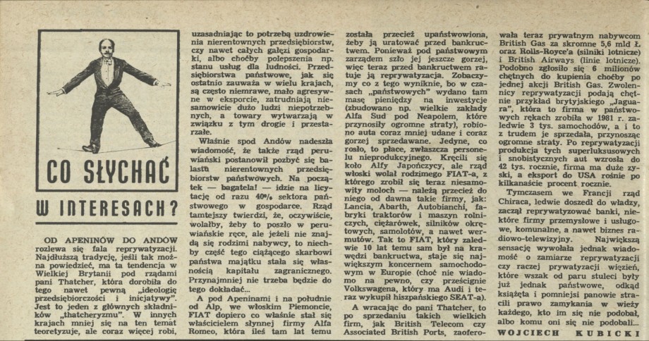 Co słychać w interesach?