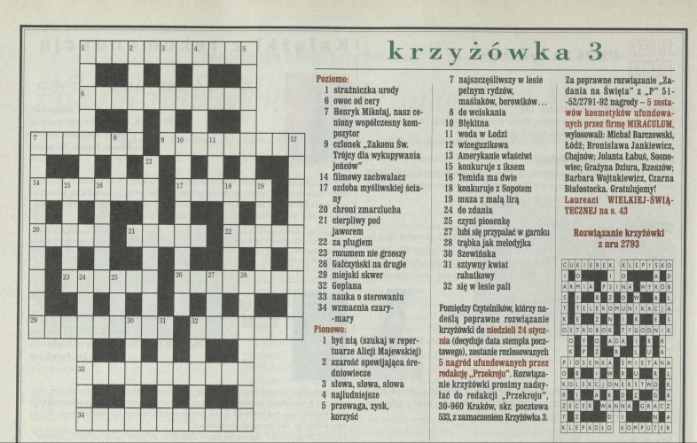 krzyżówka 3