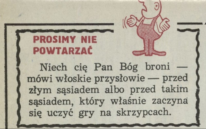Prosimy nie powtarzać