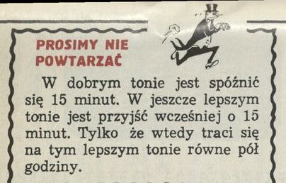 Prosimy nie powtarzać