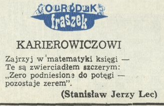 Ogródek fraszek: Karierowiczowi