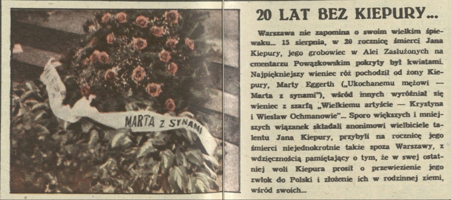 20 lat bez Kiepury...