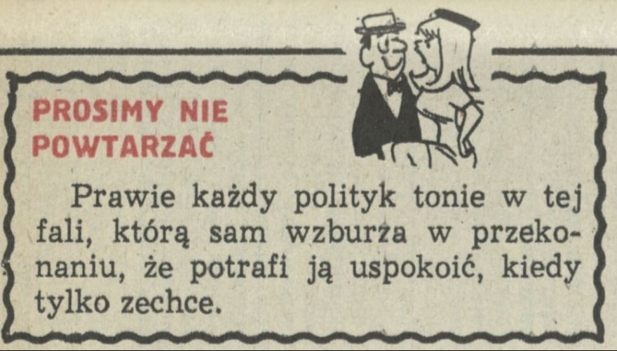 Prosimy nie powtarzać
