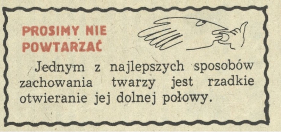 Prosimy nie powtarzać
