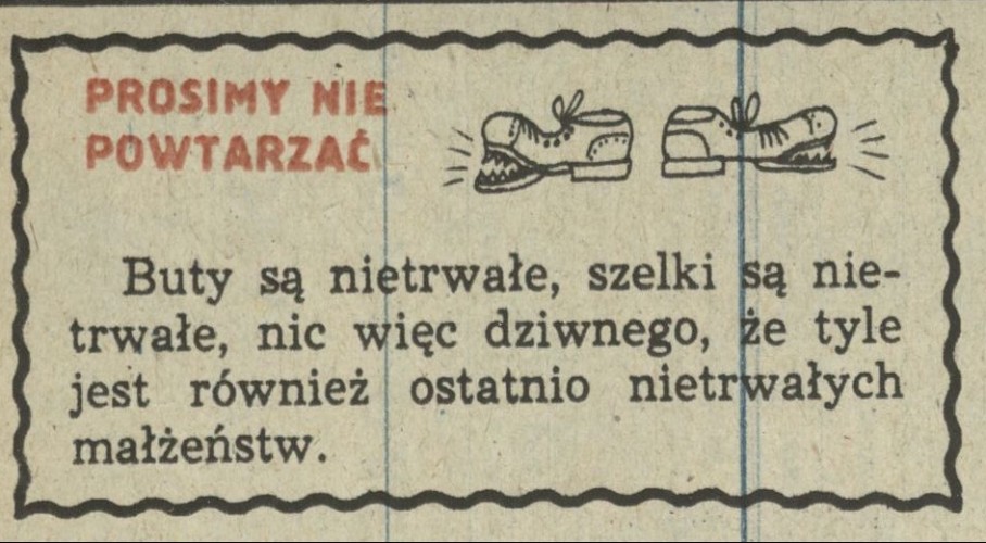 Prosimy nie powtarzać