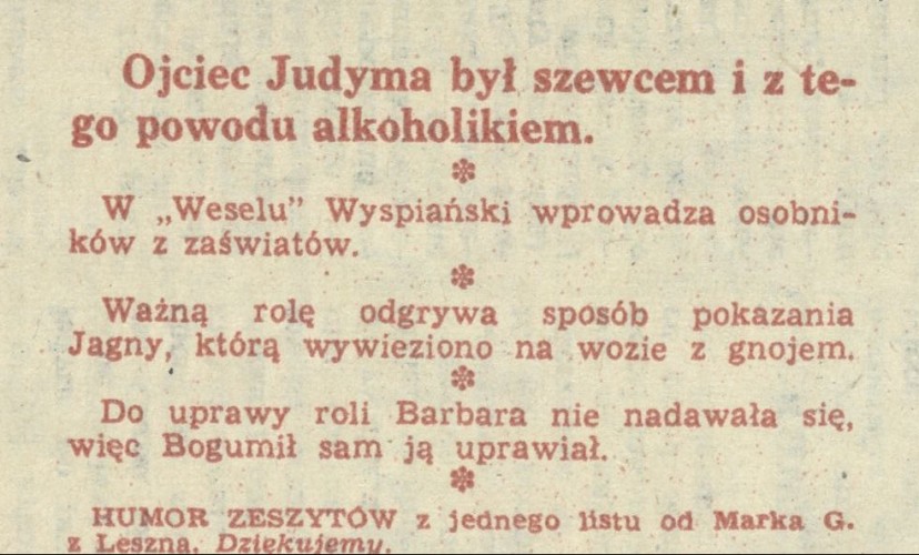 Humor zeszytów