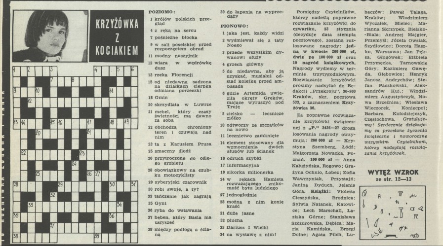 Krzyżówka z kociakiem