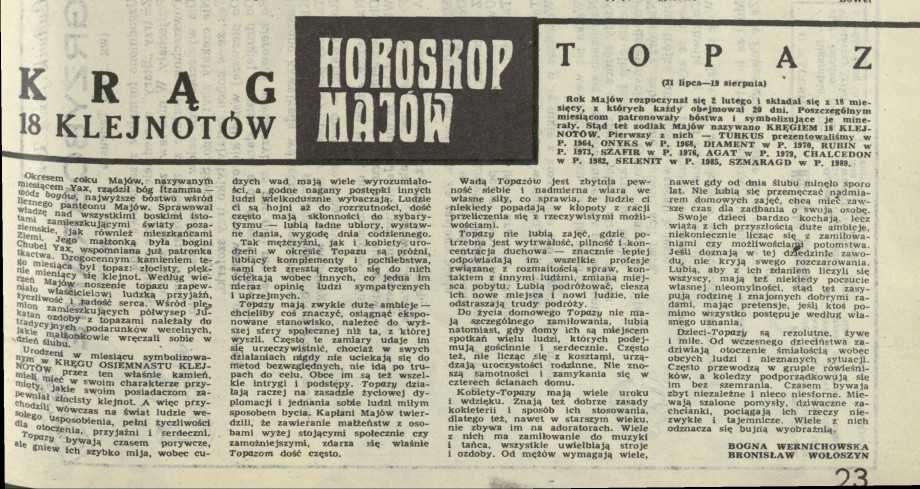 Horoskop Majów