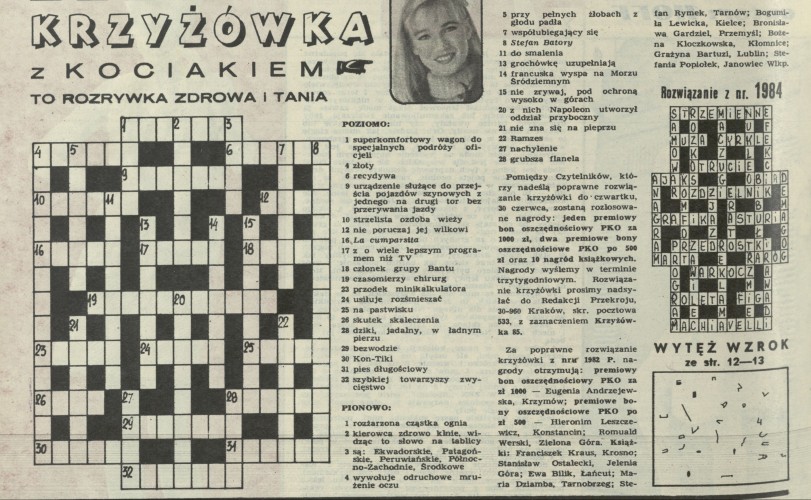 Krzyżówka z kociakiem