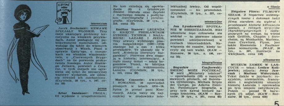 Czytać albo nie czytać?