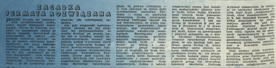 Zagadka fermata rozwiązana