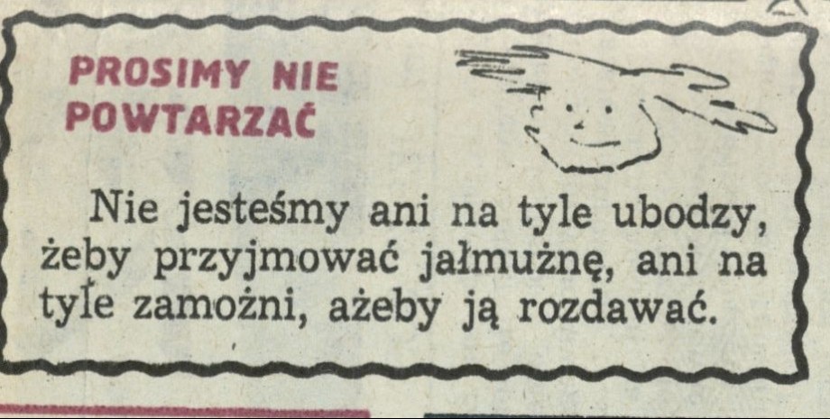 Prosimy nie powtarzać