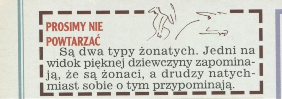 Prosimy nie powtarzać
