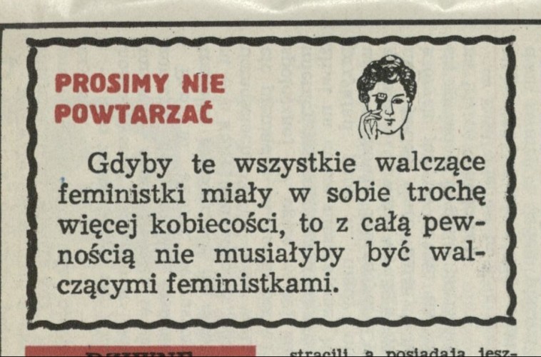 Prosimy nie powtarzać