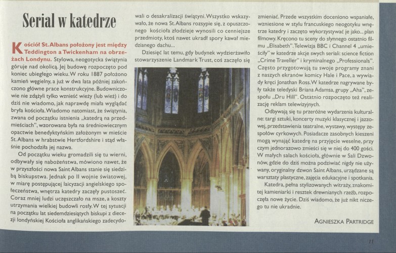 Serial w katedrze