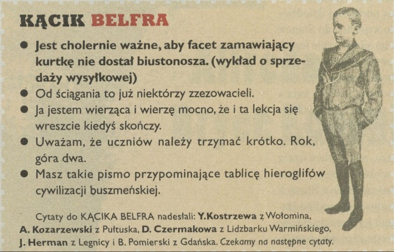 Kącik belfra