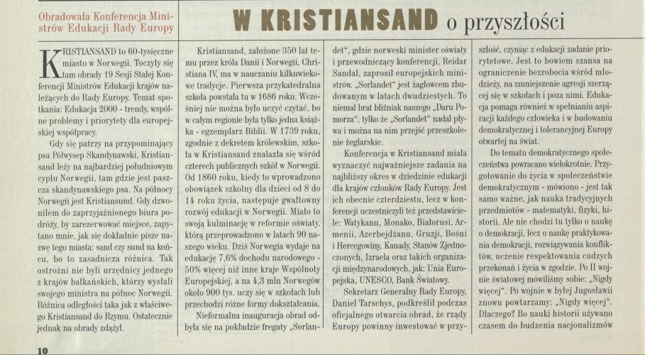 W Kristiansand o przyszłości