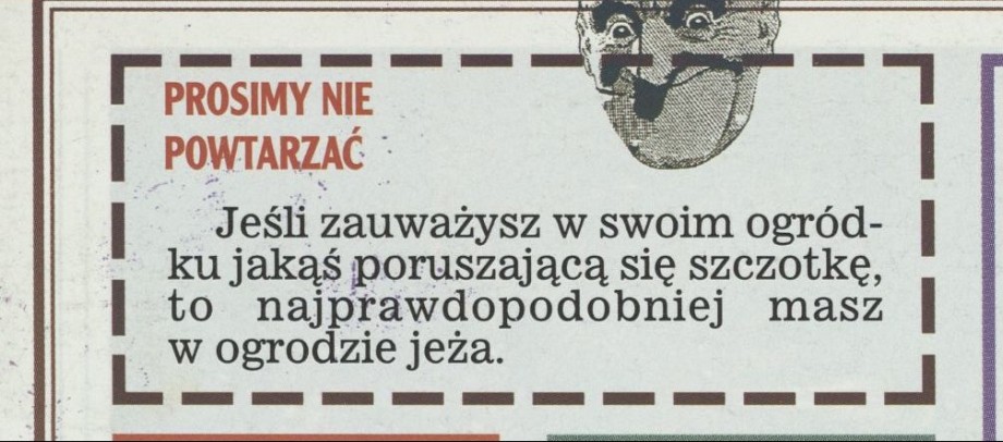 Prosimy nie powtarzać