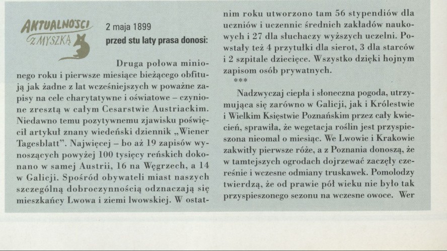 Aktualności z myszką