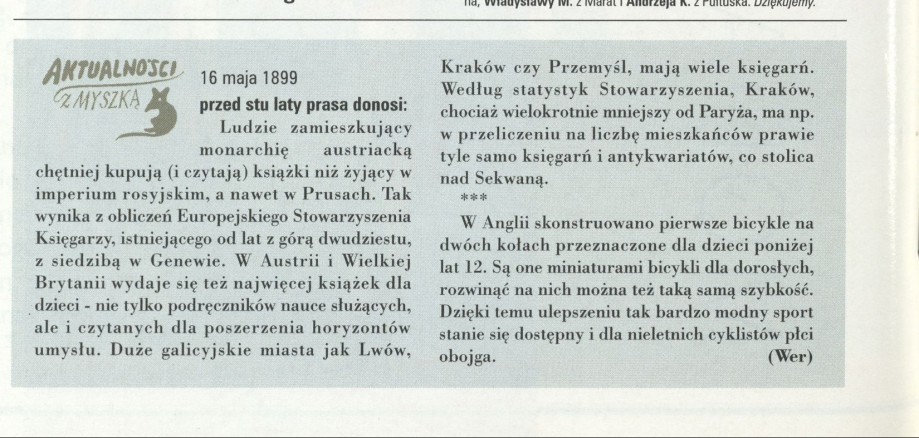 Aktualności z myszką