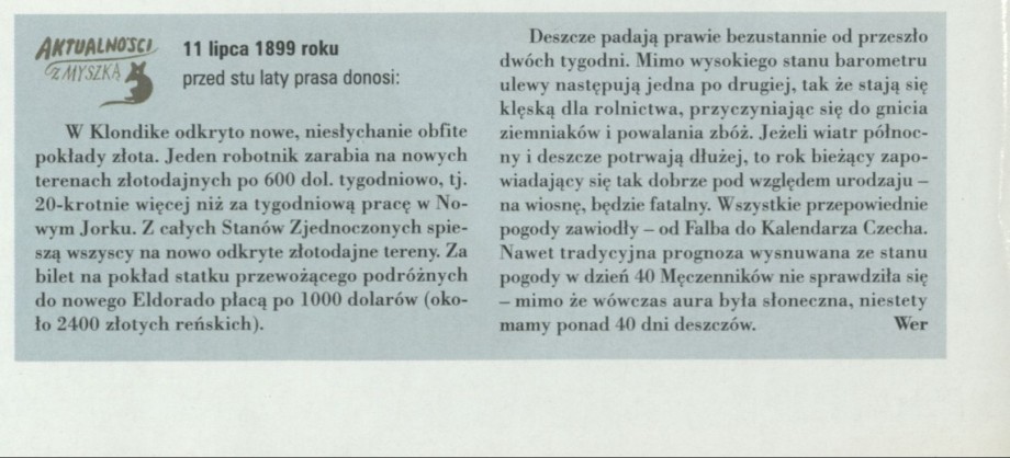 Aktualności z myszką