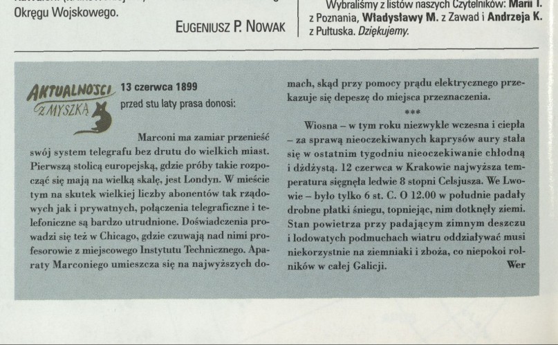 Aktualności z myszką