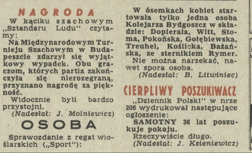 Nagroda / Osoba / Cierpliwy poszukiwacz