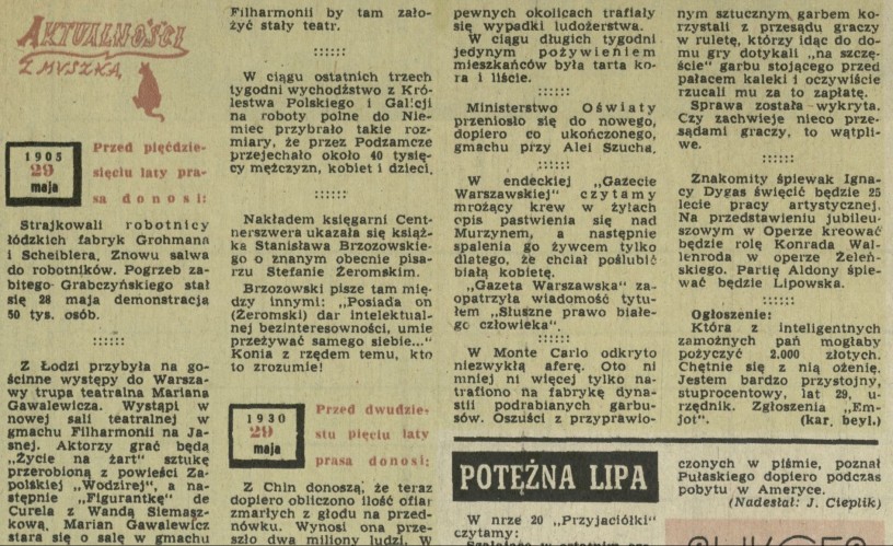 Aktualności z myszką