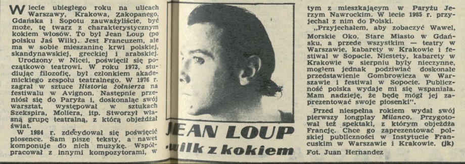 Jean Loup - wilk z kokiem