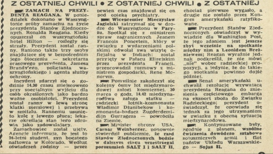 Z ostatniej chwili