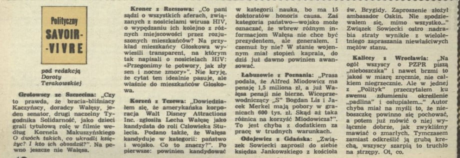 Polityczny savoir-vivre