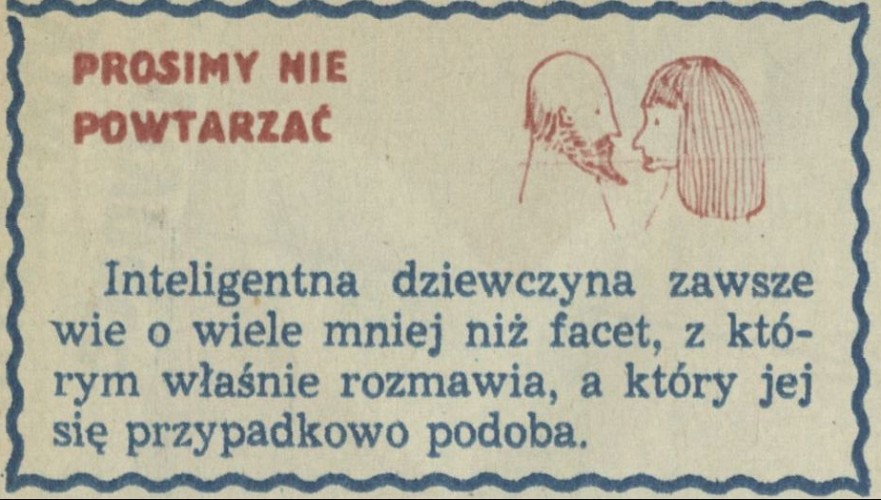 Prosimy nie powtarzać