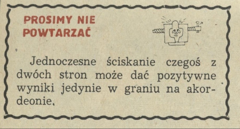 Prosimy nie powtarzać
