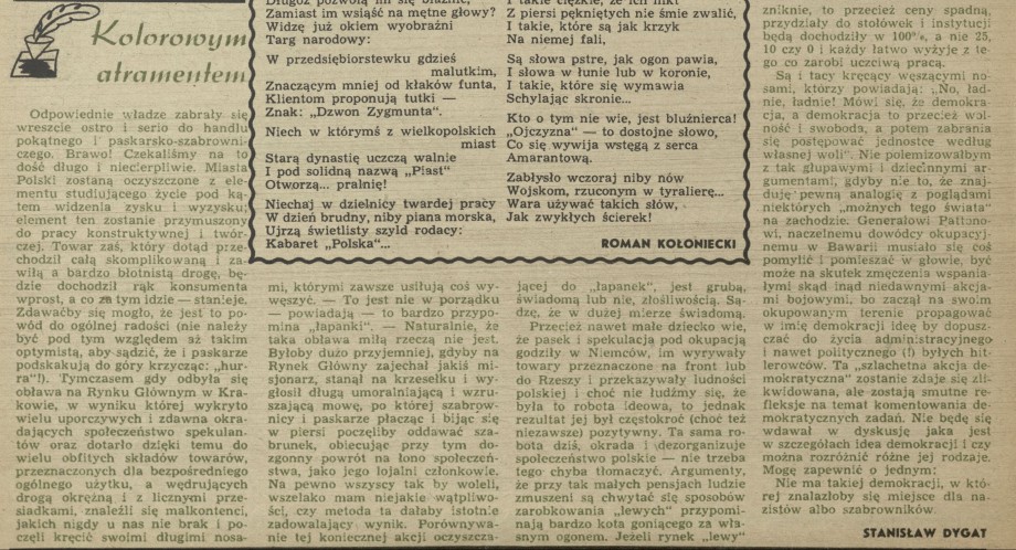 Kolorowym atramentem