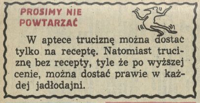 Prosimy nie powtarzać