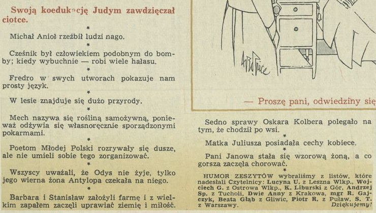 Humor zeszytów szkolnych