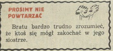 Prosimy nie powtarzać