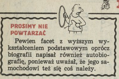 Prosimy nie powtarzać