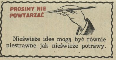 Prosimy nie powtarzać
