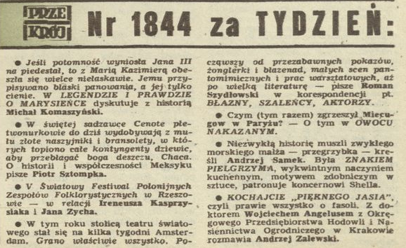 Nr 1844 za tydzień